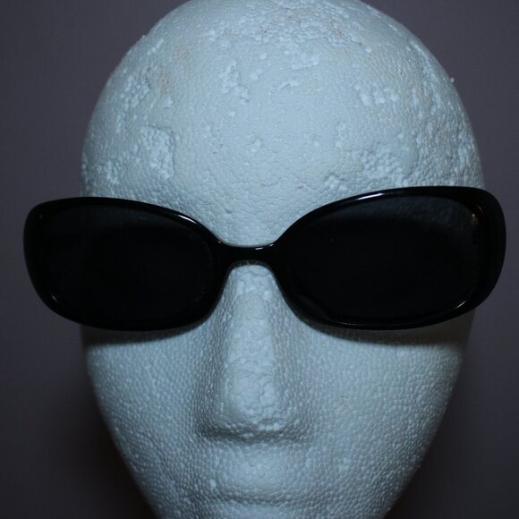 Oliver Peoples Strobe Black Rectangle Acetate Sunglasses EXC main image 5